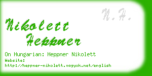 nikolett heppner business card